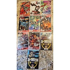 Marvel Wolverine and X-Men Lot of 10 Comic Books Bonus Digital Edition & #1